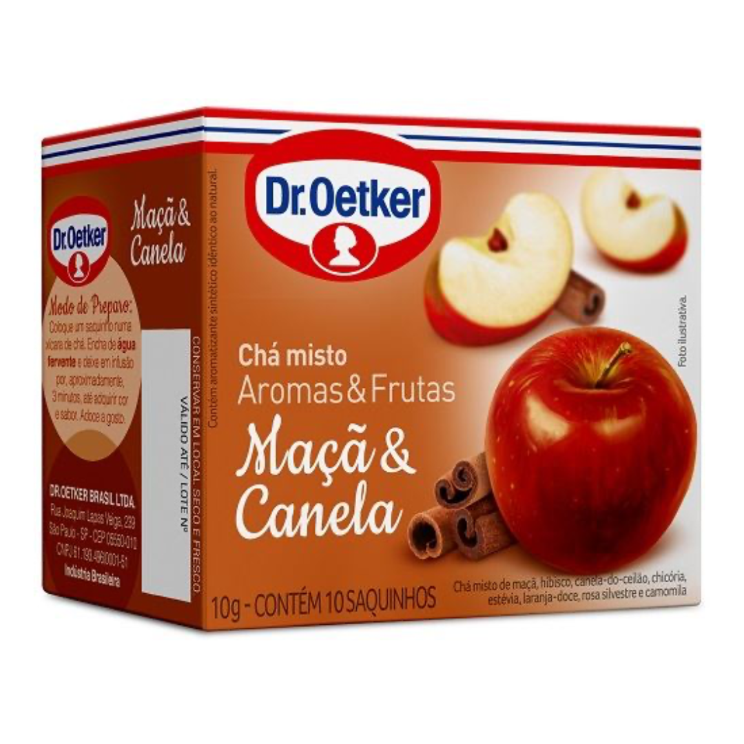 Dr. Oetker Chá de Maçã com Canela - 10 sachês (10g)